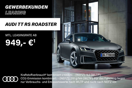 Audi TT RS Roadster Geschäftsleasing