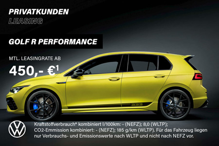 VW Golf R Performance Privatleasing